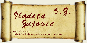 Vladeta Žujović vizit kartica